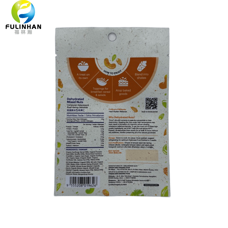 Dehydrated nuts packaging