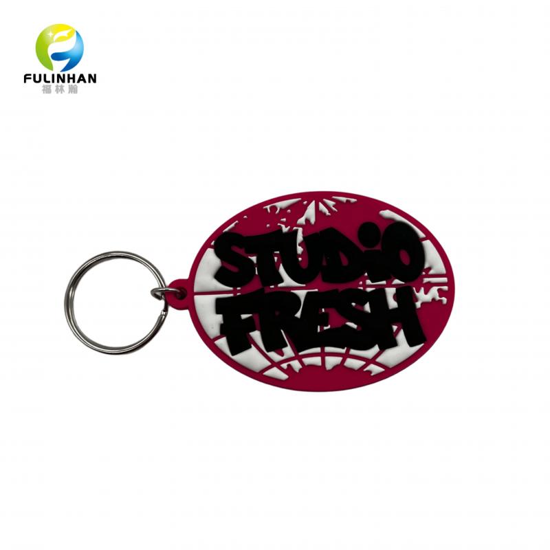 Custom Shaped PVC Rubber Keychain With Logo