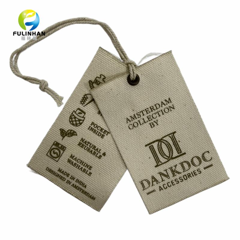 Custom Canvas Hang Tags | Fabric Hang Tags for Clothing