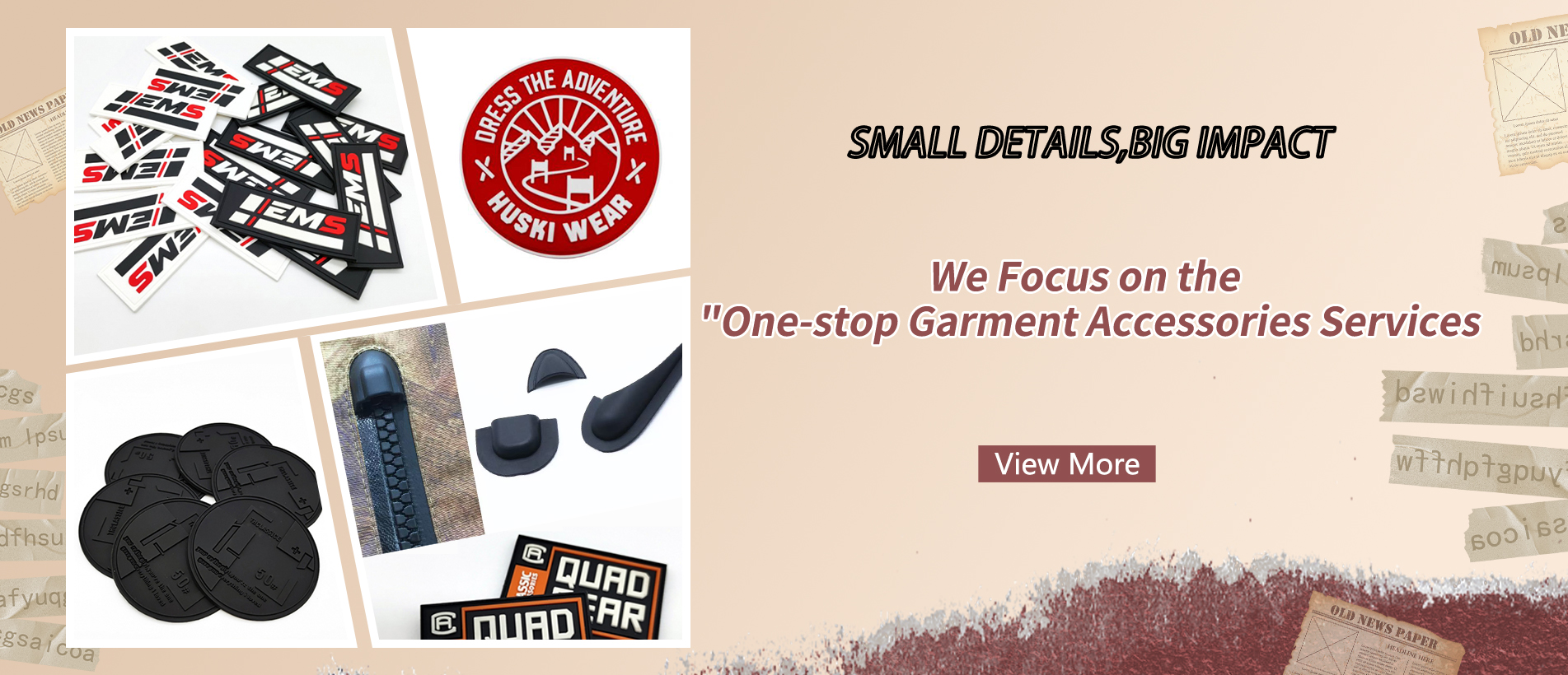 custom garment accessoires